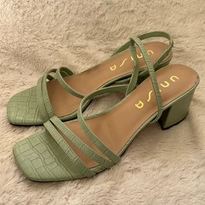 Unisa Marie Slingback Green Sandal Women’s Size 8 M